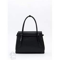 Сумка женская кожаная 2424Y black Polina&Eiterou