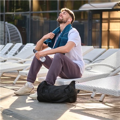 Полотенце махровое для тренировок LoveLife Active 50×100 см, цвет аквамарин, 100% хлопок, 360 г/м²