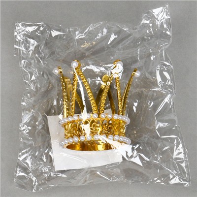 Топпер для торта «Корона принцессы», цвет золото