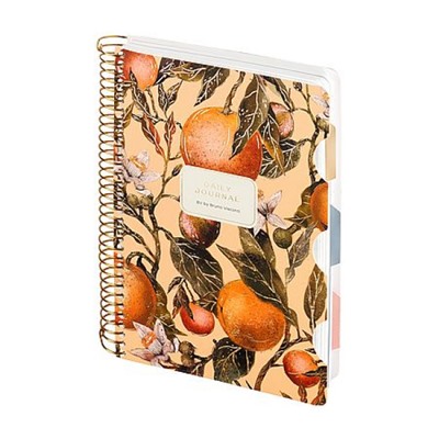 Записная книжка на спирали А5 200л c разделителями "ФЛОРА. РАЙСКИЕ АПЕЛЬСИНЫ/FLORA.PARADISE.ORANGES" 3-820/06 Bruno Visconti