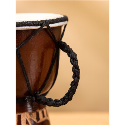 Сувенирный музыкальный инструмент «Барабан Джембе», 8.5×8.5×12 см, МИКС
