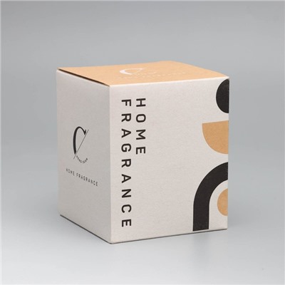 Свеча ароматическая Home Fragrance, ирис и сладости, белая, 7×8 см