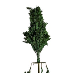 Искусственная ёлка «Праздничная смешанная», каркасная, 400 см, ветки отгибаются