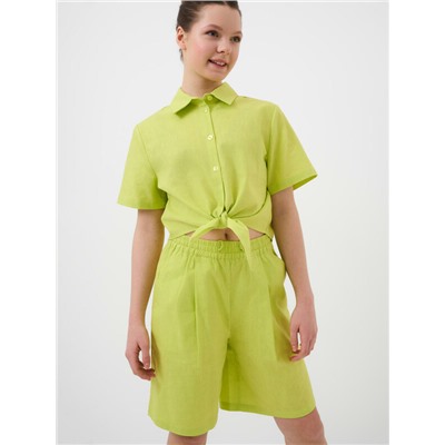 Комплект текстильный для девочек: рубашка, шорты