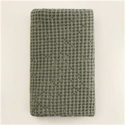 Полотенце вафельное SL HOME: Linen «Олива», 40×70 см, оливковое