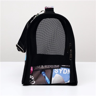 Сумка - переноска для животных «Путешественник», размер M, 40×21×27 см