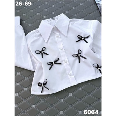 Блузка 6064 белый