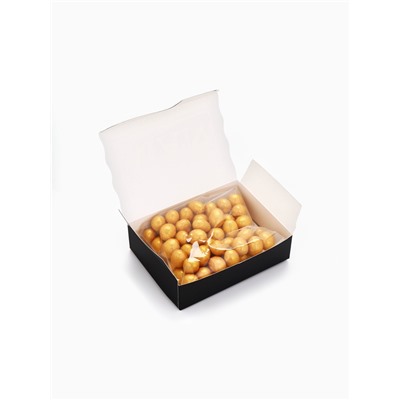 Подарочный набор Only for man: крем-мед с апельсином и хлопком, орехи в шоколадной глазури 70 г, чай чёрный, ложка