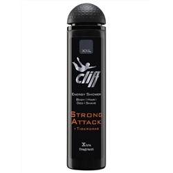 Гель для душа 4 в 1 CLIFF STRONG ATTACK «CИЛА АТАКИ» 300 мл