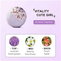 SADOER Бомбочка для ванны ароматическая с лавандой  Bath Bombs, 100гр