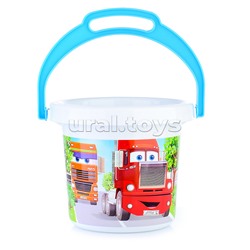 Песочный набор № 133 (ведро 1,4 л термо, лопатка 19см, грабли 19см, лейка 0,5 л)