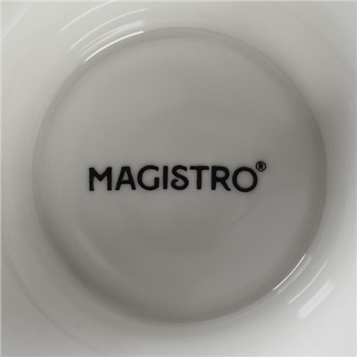 Блюдо для фруктов и десертов Magistro «Цветок», d=15 см, фарфор, белое