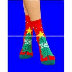 5 ПАР - Носки женские НОВОГОДНИЕ арт. 9272