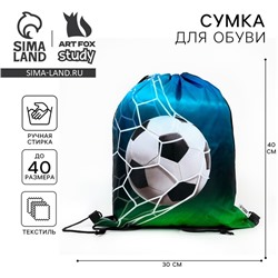 Мешок для обуви «Футбол» (болоньевый материал) 43×33 см