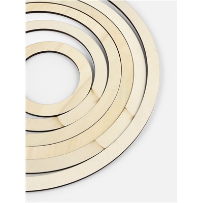 Набор основ для макраме, круглых, 6 шт., 4 мм, d=10/15/19.5/22.5/25.5/30 см