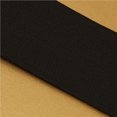 Резинка вязаная, 80 мм, 40±2 м, чёрная