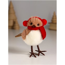 Фигурка «Птичка в наушниках и шарфике», 9.5×5.5×10.5 см