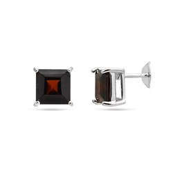 Серьги из серебра гранат, МЦВ115