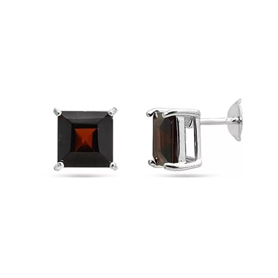 Серьги из серебра гранат, МЦВ115