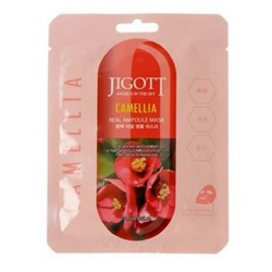 Jigott Ампульная тканевая маска с экстрактом камелии, 27 мл 13630