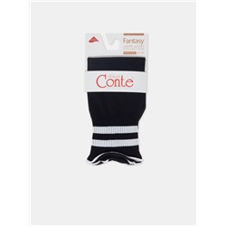Удлиненные CONTE FANTASY Удлиненные носки с волнистой резинкой в полоску
