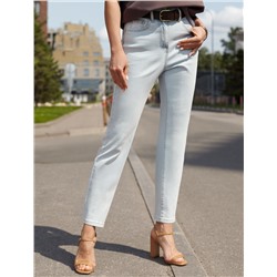 Укороченные джинсы из эластичного денима