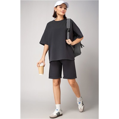 Женский костюм с шортами из футера двухнитки Happyfox