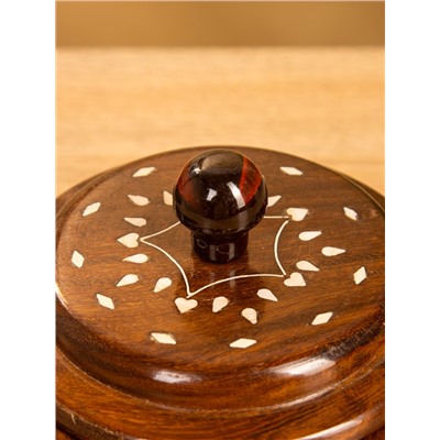 Ваза для конфет «Ассорти», 15×15×10 см, дерево шишам