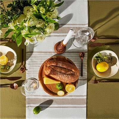 Дорожка SL HOME Persistent, 40×142±3 см, лён 100%, 260 г/м²