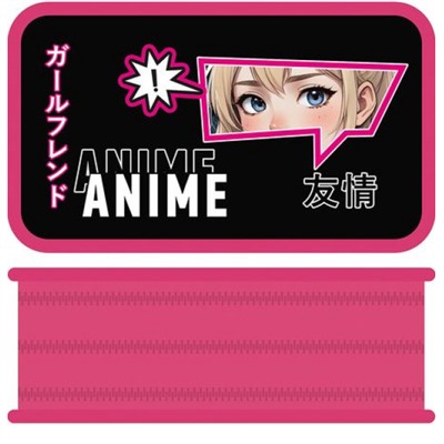 Пенал 6-ти ств. 190х105 мм ПО-110 "ВЗГЛЯД" большой, тканевый торец Пчелка