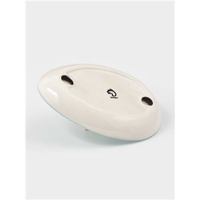 УЦЕНКА Подставка для яиц Доляна «Зайка», 25×18×9 см, доломит, голубая