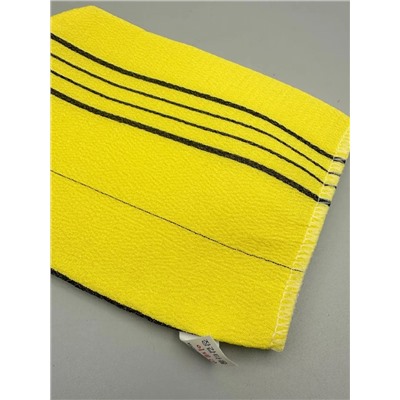 Bath Towel Мочалка-варежка для душа с пилинг-эффектом, уплотненная, жёлтый 28185