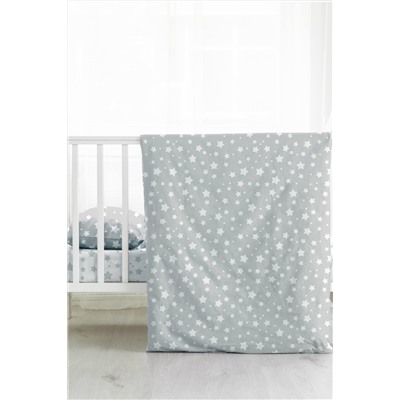 КПБ детск. поплин Juno (40х60) рис. 13165-4/13165-28 Grey stars