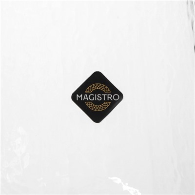 Бокалы для вина Magistro «Дарио», 500 мл, 10×25 см, стекло, набор 2 шт., прозрачные