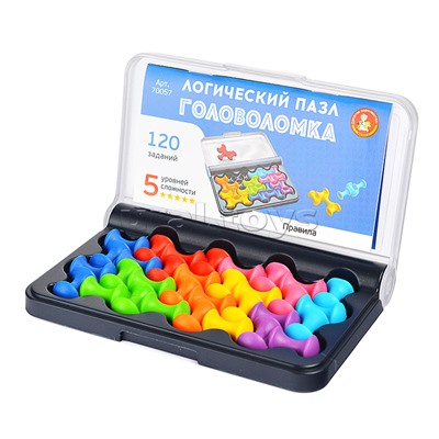 Игра головоломка "Логический пазл" фигурная 8 эл Учись играя