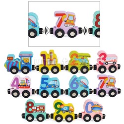 Обучающая игрушка "Занимательный паровозик с цифрами-2" в пакете