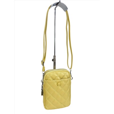 Женская сумка из искусственной кожи, цвет желтый