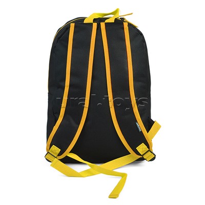 Рюкзак "Black" подростковый 40x29x17 см (14 л) 250 г, 1 отделение на молнии, 1 передний карман, черный с желтым