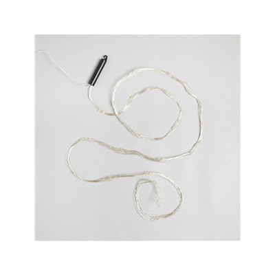 Гирлянда «Конский хвост» 8 нитей по 2 м, IP20, серебристая нить, 160 LED, свечение тёплое белое, USB