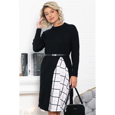 Костюм с юбкой Остин (черный) К15065-13М
