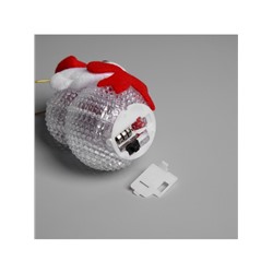 Ёлочная игрушка «Медвежонок», 10 см, от батареек, свечение мульти (RGB)