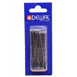 Dewal Шпильки для волос волна SLT70V-1/60, 70 мм, черный, 60 шт.