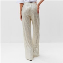 Брюки из пайеток женские MIST Celebration, размер 42, серебряные