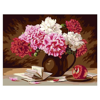 Набор для раскрашивания по номерам 40х30 "Цветочная поэзия" №20