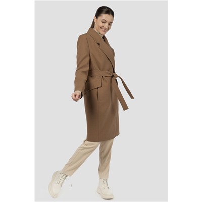 01-11258 Пальто женское демисезонное (пояс)