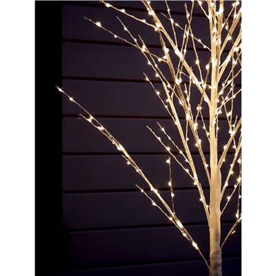 Светодиодное дерево «Яркие светлячки» 1.5 м, 300 LED, постоянное свечение, 220 В, свечение тёплое белое