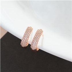 Серьги дорожка ювелирная бижутерия коллекция "Дубай", покрытие позолота, вставка: фианиты, цвет: прозрачный, арт.213.594