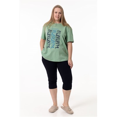 Костюм футболка и капри М325402Пшс