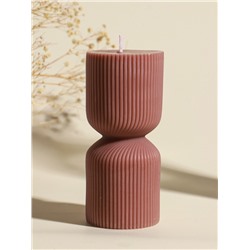 Свеча декоративная «Греция», капучино, 6×6×14 см