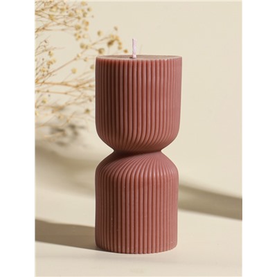 Свеча декоративная «Греция», капучино, 6×6×14 см